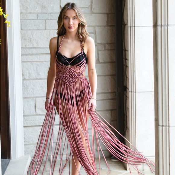 Handmade Macramé Rope Dress Festival - Picture 5 of 14